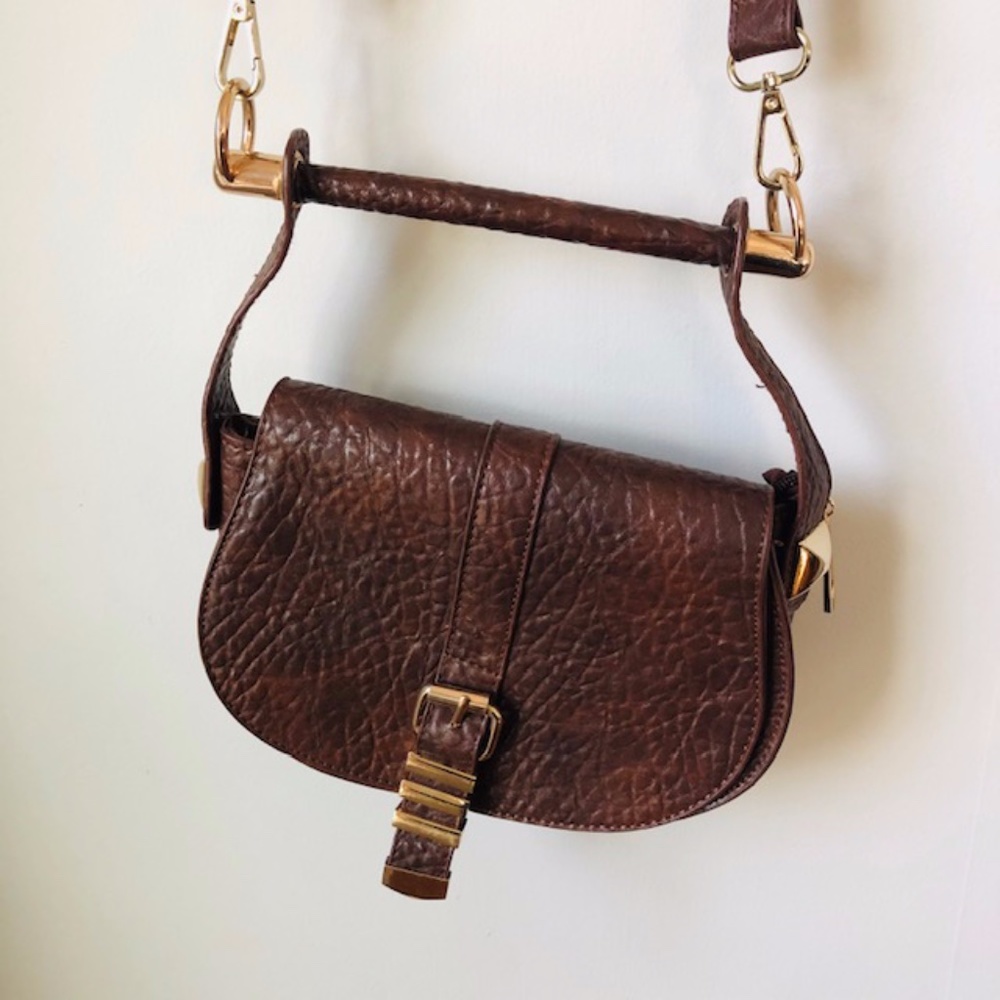 Free People faux leather synthetic brown tote bag